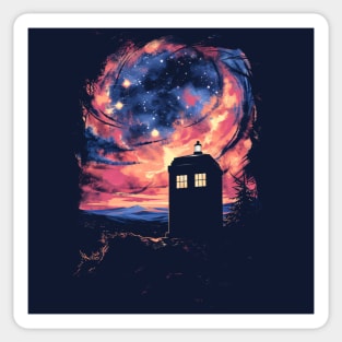 Tardis Galaxy Sticker